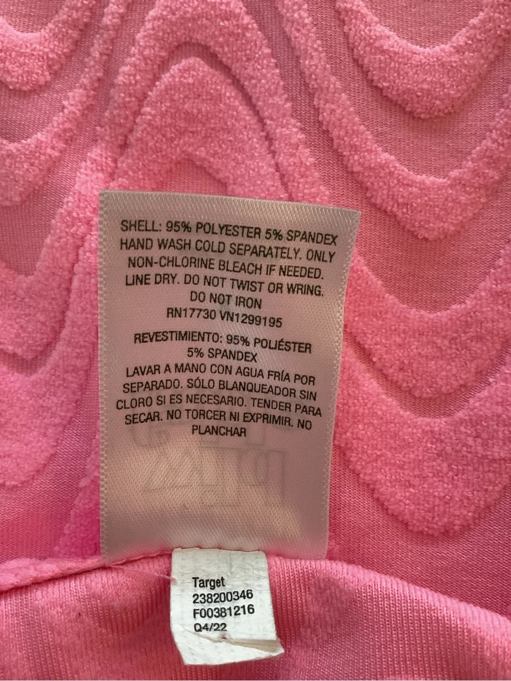 wild fable Neon Pink Textured Wavy Sarong Size X